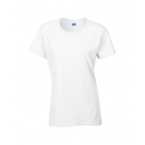 T-Shirt Gildan Heavy Cotton Damski BIAŁY / CZARNY